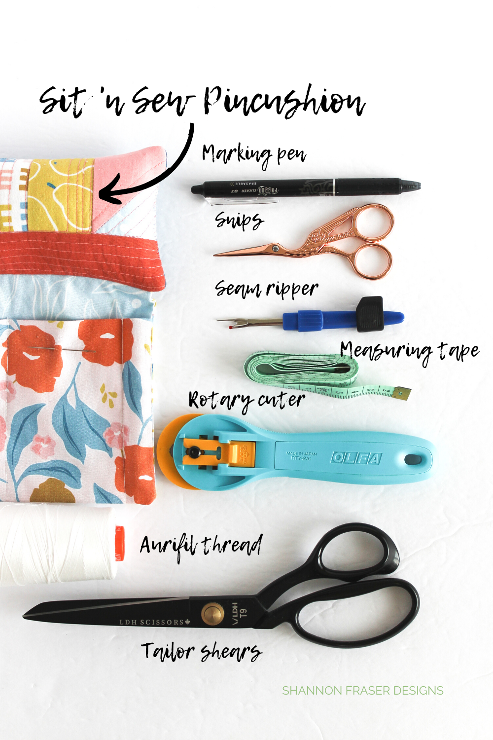 Essential quilting tools and notions for the Shattered Star Quilt Along 2020 | Shannon Fraser Designs #sewingnotions