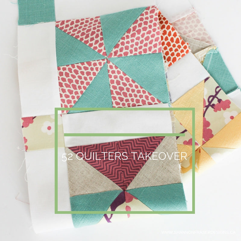 Half square triangle blocks sewn in a row | 52 Quilter's Takeover