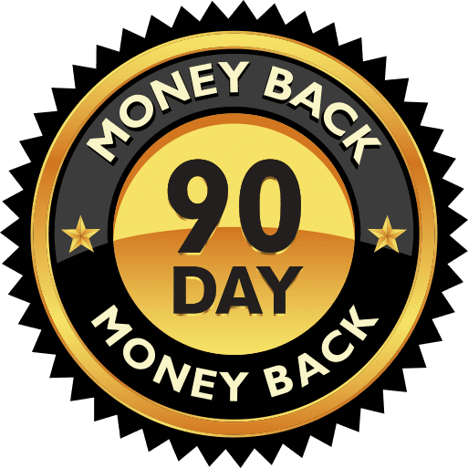 90 day money-back guarantee badge