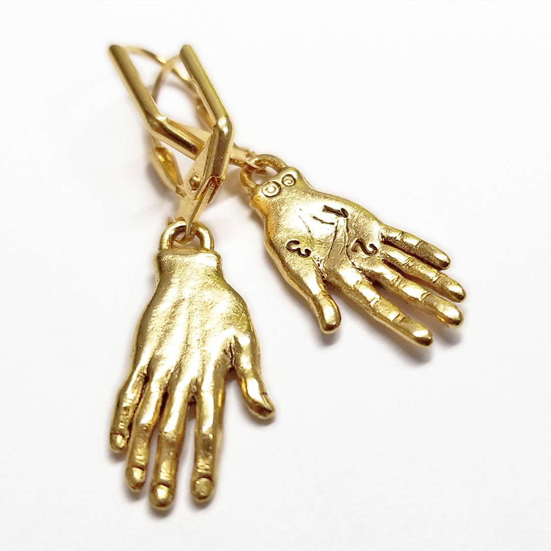 RED TRUCK DESIGNS GOLD HAND EARRINGS - Life Soleil