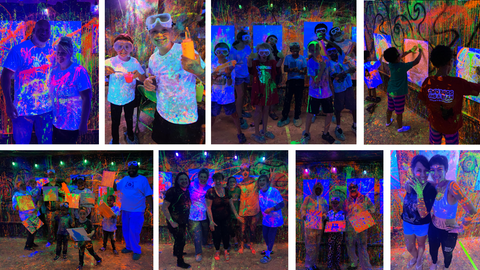 Throw a Blacklight Paint Party Anywhere