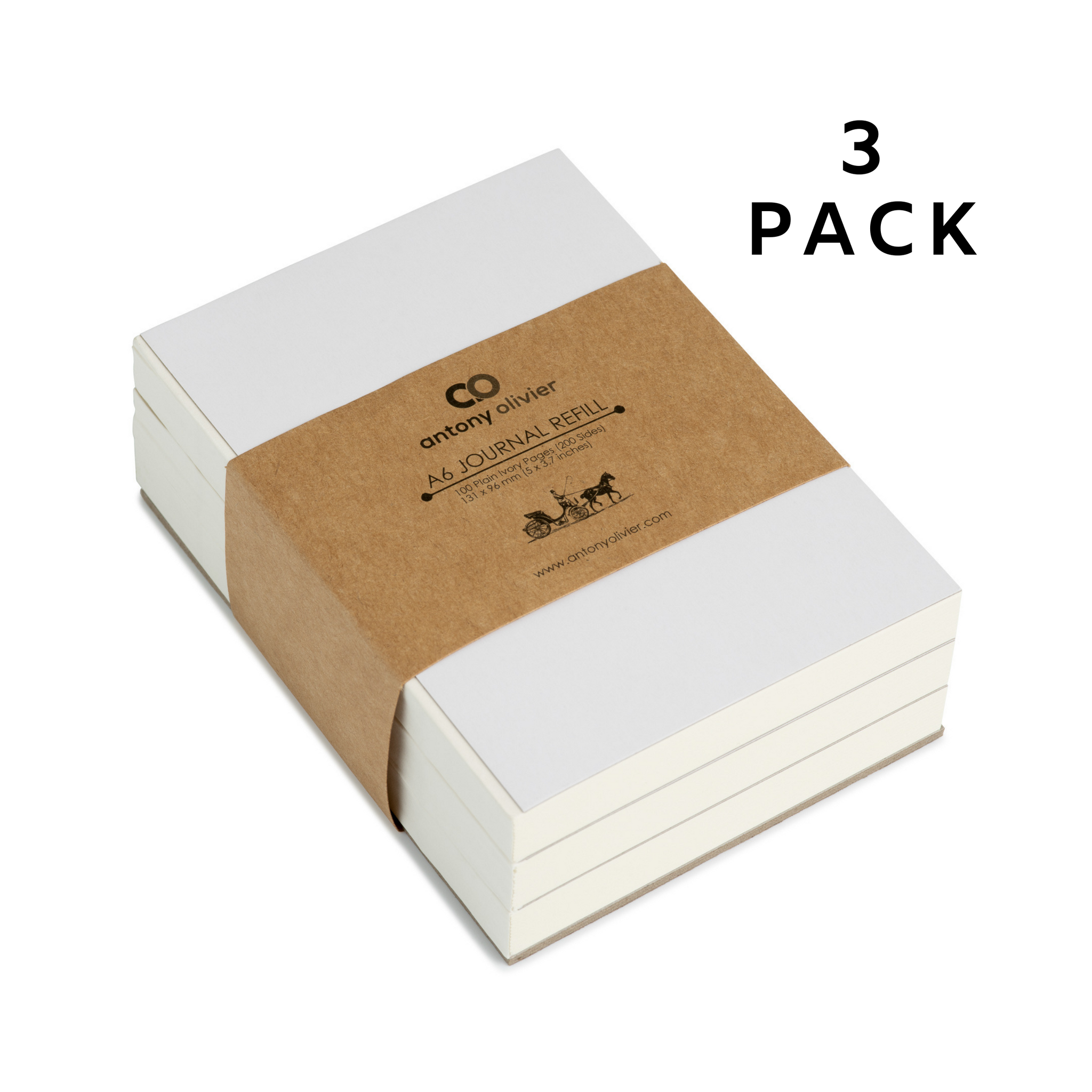 A5 Plain Paper Refill 2-Pack - AntonyOlivier