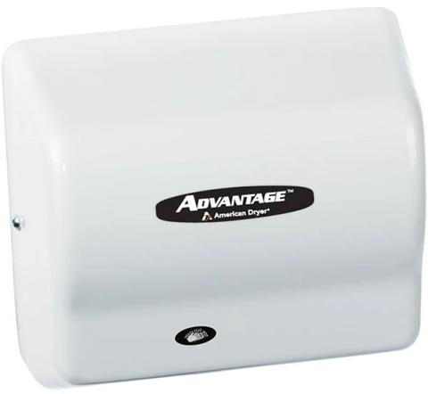 Hand Dryer - Steel White Auto Universal Voltage