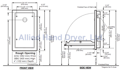 Kola Kare® KB111-SSRE Recessed Exploded View