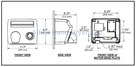 Motor Base Plate View