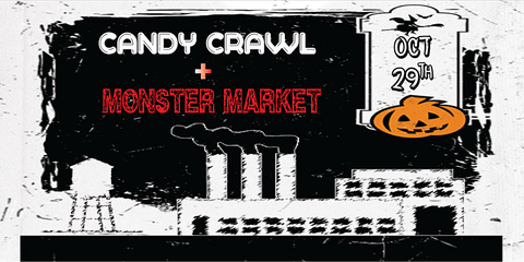 candy crawl fall event flyer