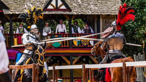 jousting fall event photo