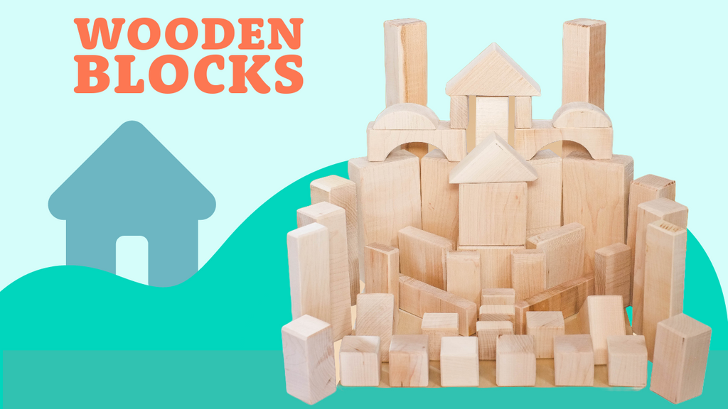 Wooden Blocks for home daycares and playspaces, Wood Wood Toys has Canadian-made unit block sets