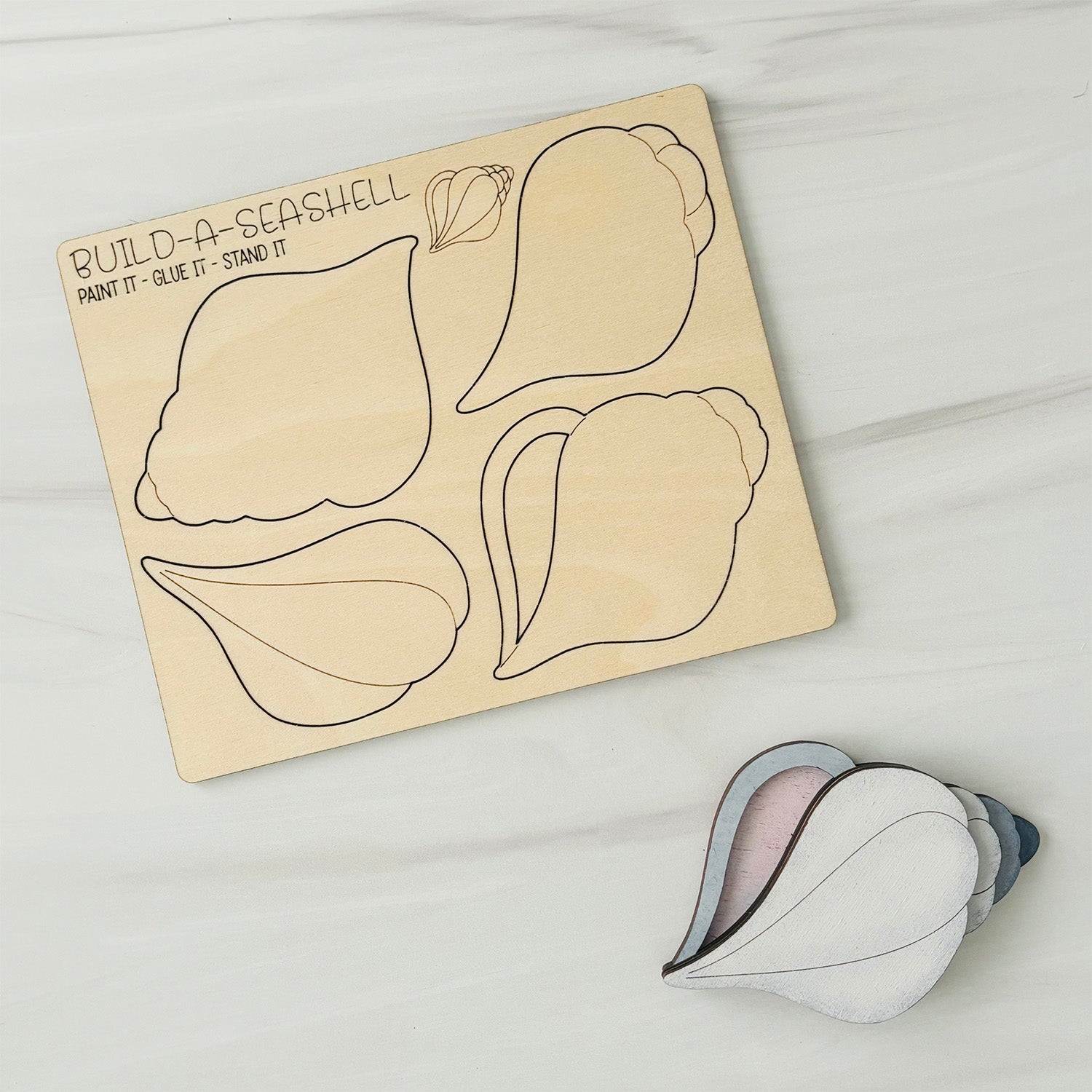 Build a Seashell Pop-Out Card