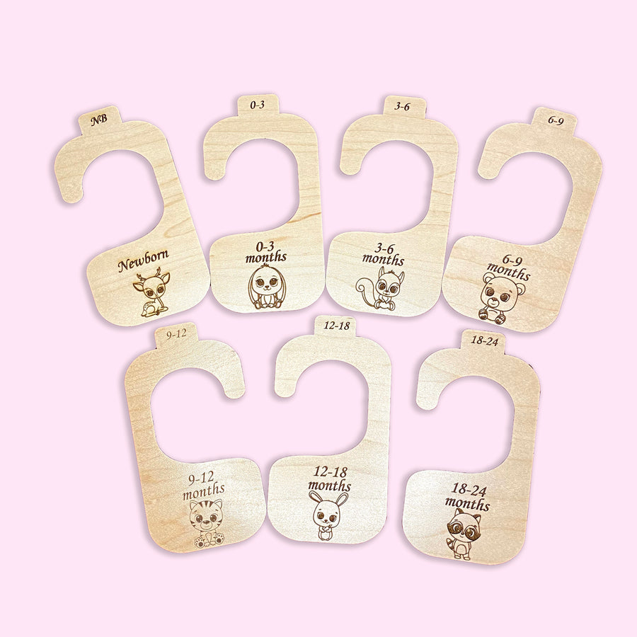 Nursery Baby Clothing Hangers SVG Nursery Organization Baby Closet Dividers  Digital File Baby Laser Cut File Nursery Closet Dividers 