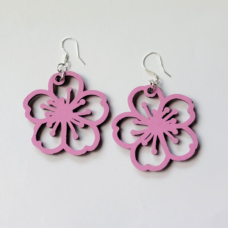Cherry Blossom Agate Drop Earring Kit - #015