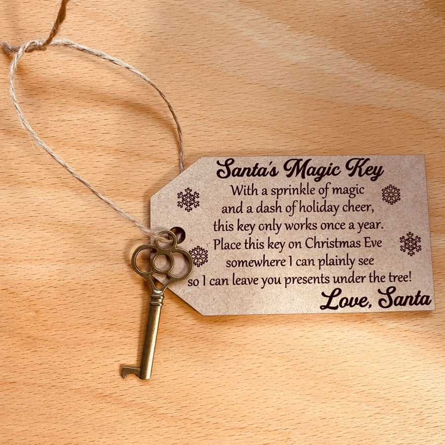 Home Decor Santa'S Key for House With No Chimney Ornament Santa