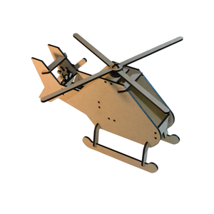 3D Helicopter Model with Gears