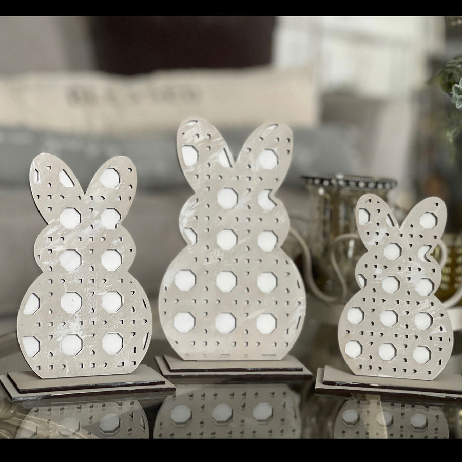 Easter Faux Concrete Bunny Rabbit Shelf Sitter – Christy Griner