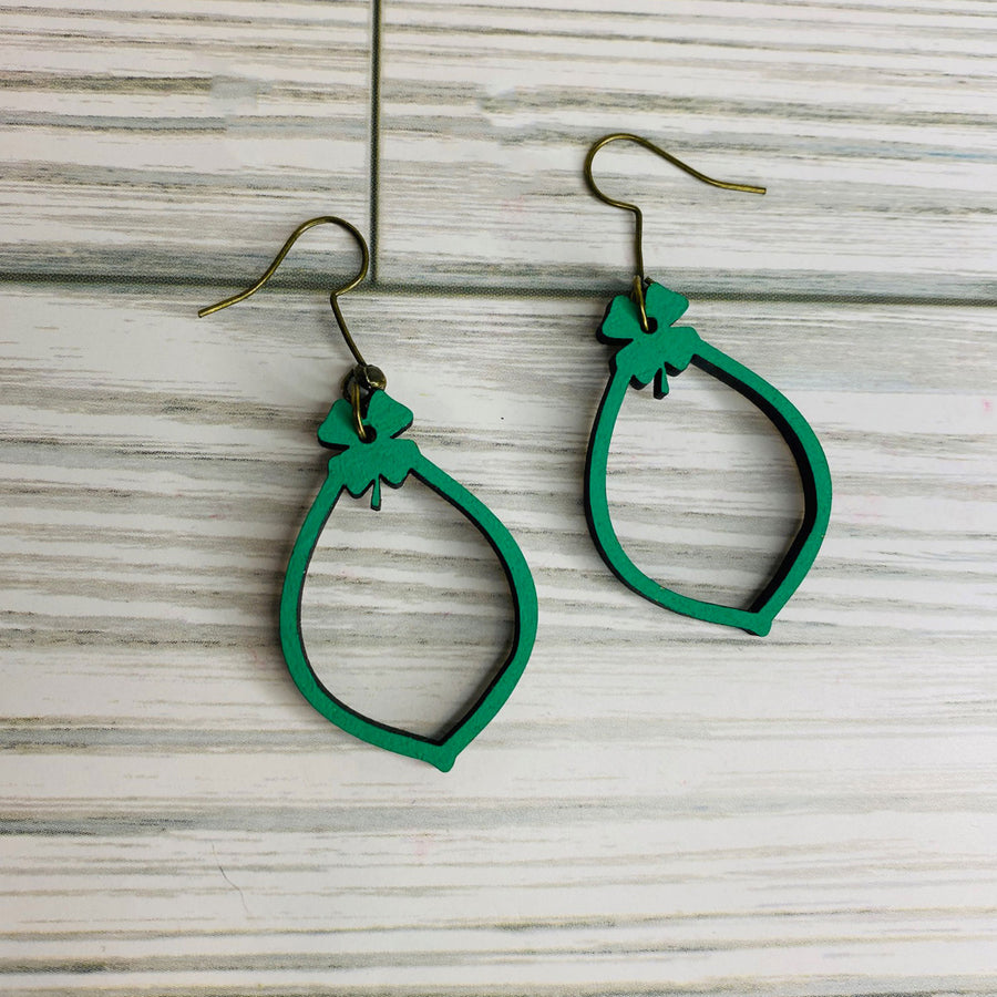 St. Patrick's Day Earrings - Lucky Dangle Earrings