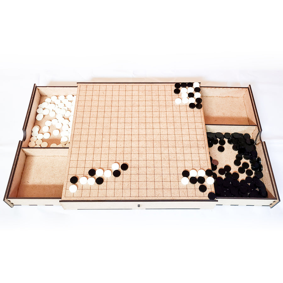 Go and shogi boards com peças de jogos japoneses