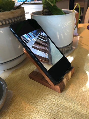 phone stand wooden etsy