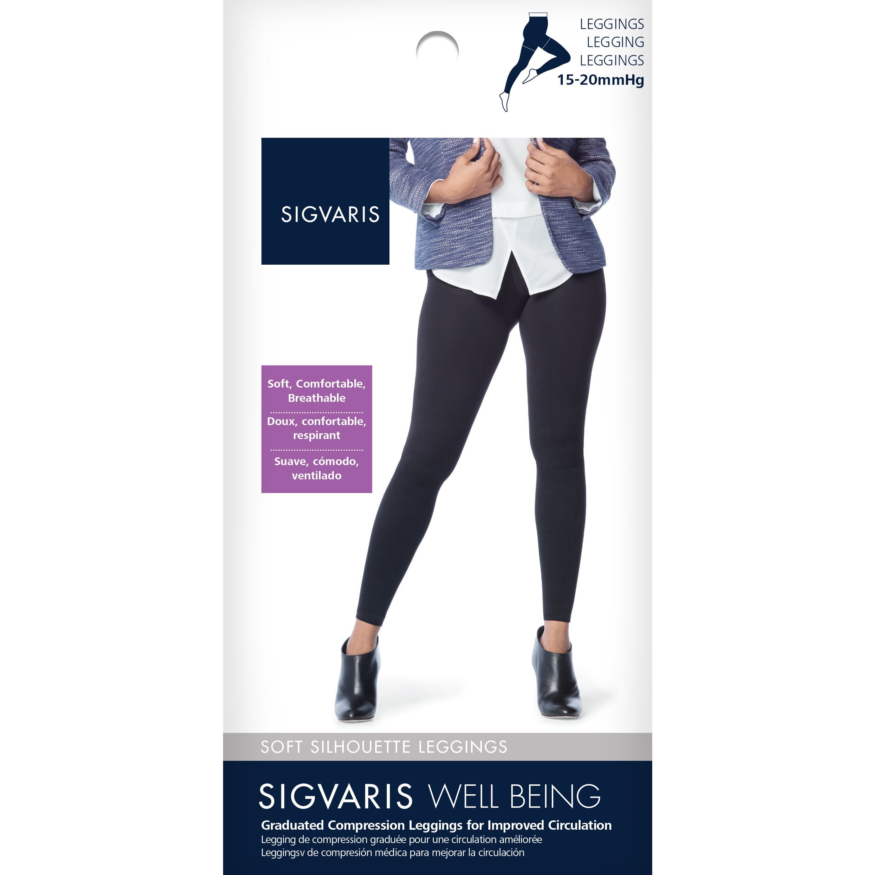 Sigvaris Soft Silhouette Women's Leggings 15-20 mmHg — BrightLife Direct