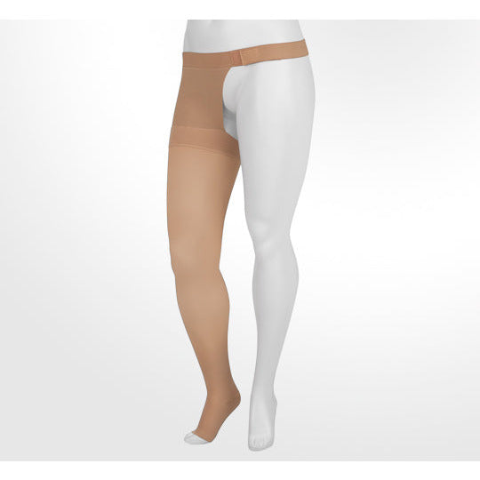 Mediven Sheer & Soft, 30-40 mmHg, Medias de compresión alta para muslos,  punta abierta