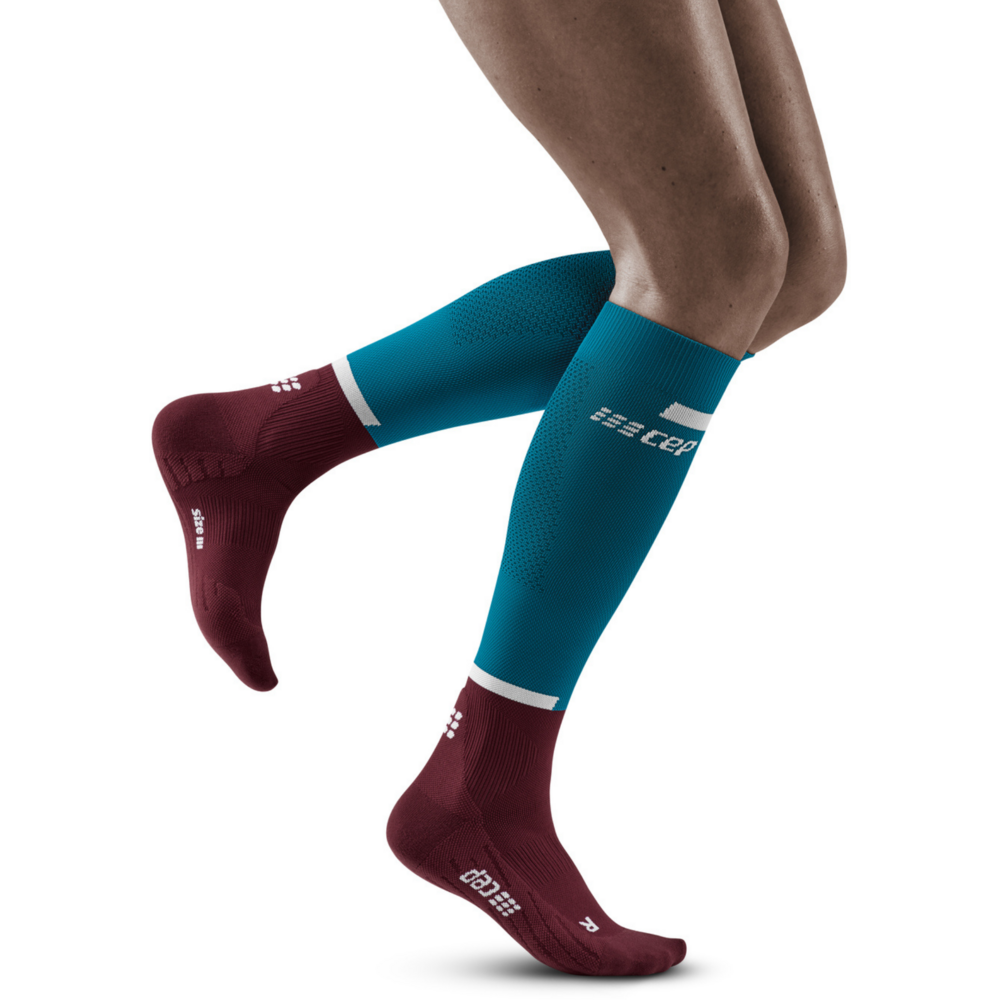 Mens Reflective Compression Socks Knee High 20-30mmHg