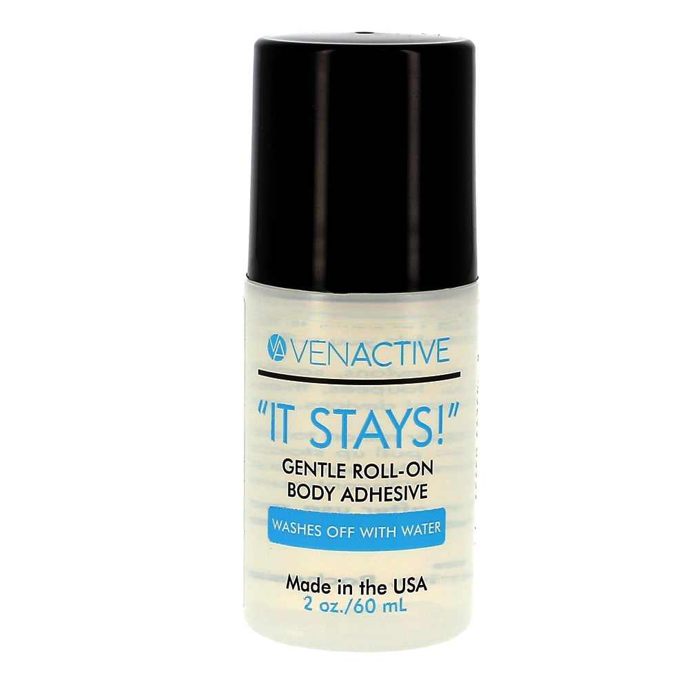 It Stays Roll-On Body Adhesive, 2 fl oz - 3 Pack Absolute Support - Made in USA, Clear