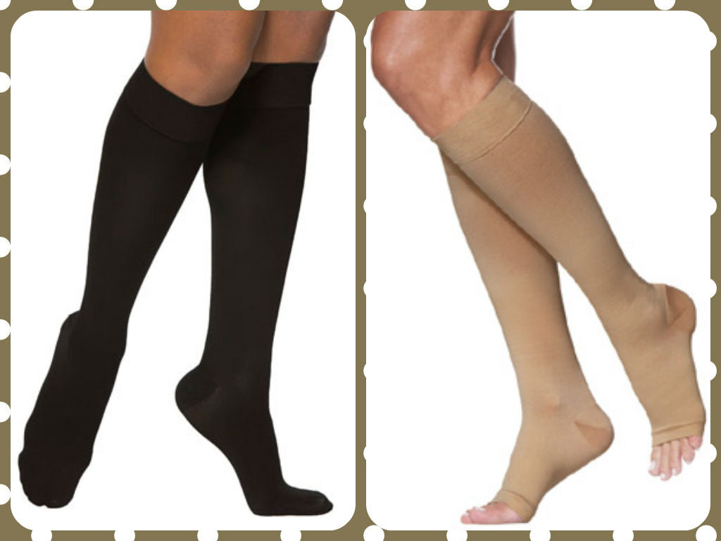 Compression Stockings - Open Toe