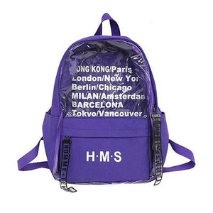 transparent college bag