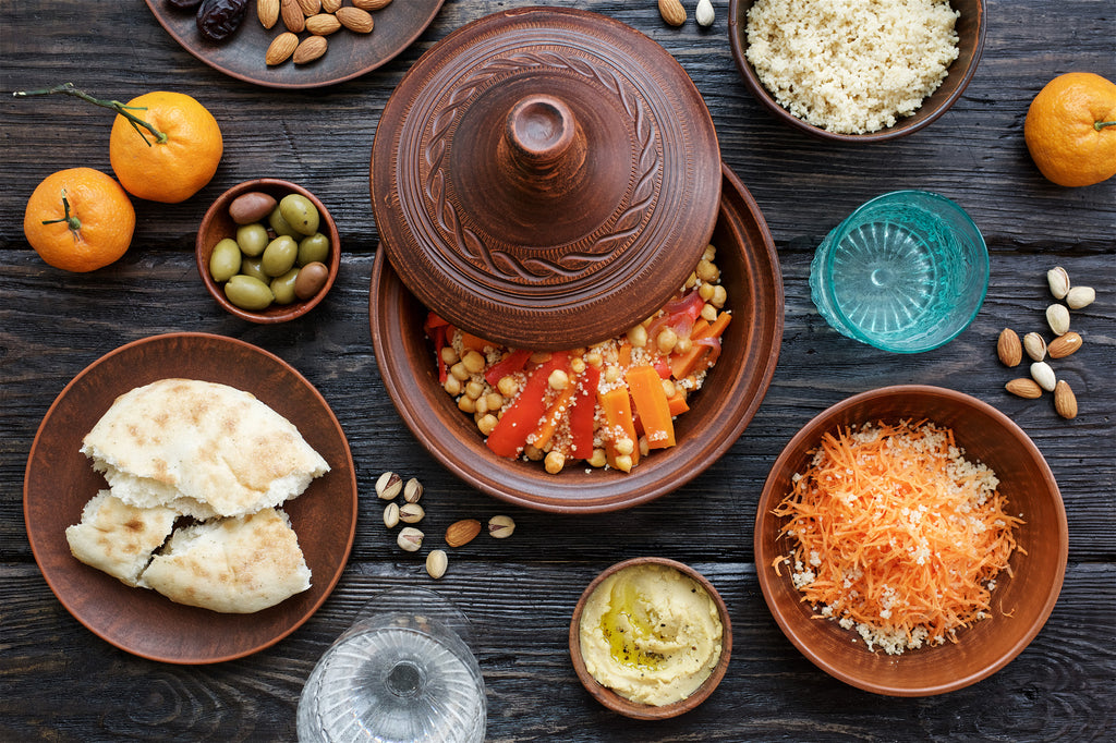 cooking food in a tagine