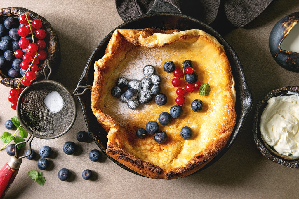 dutch baby in a cast iron skillet