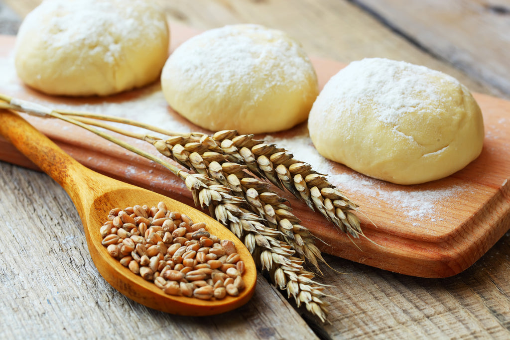 bread dough on a board