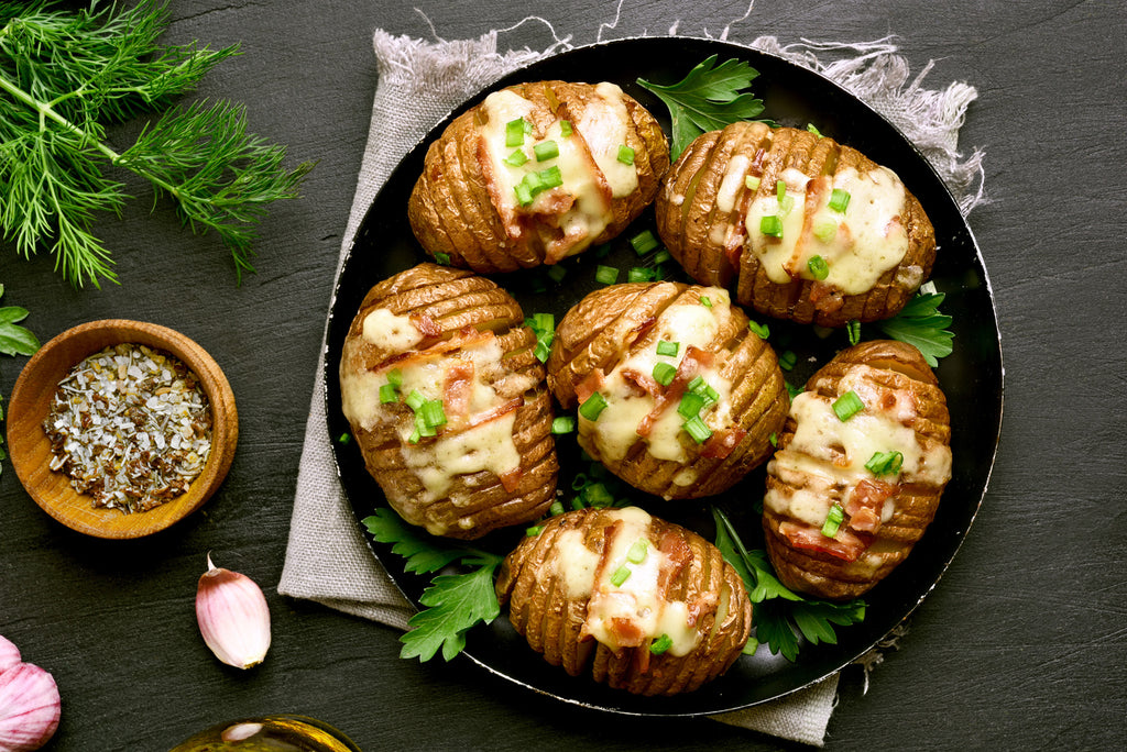 hasselback potatoes with cheese