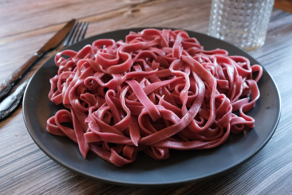 homemade pasta on a plate