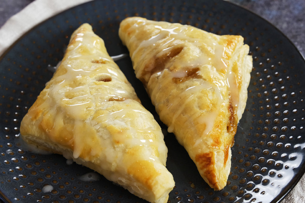 two apple turnovers