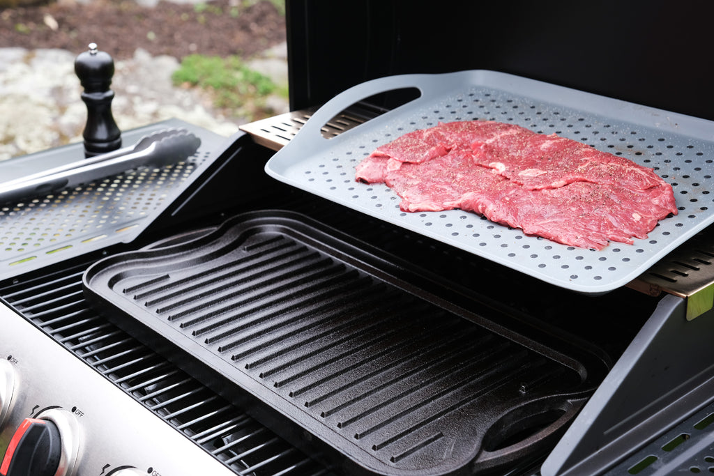 flap steak on the grill