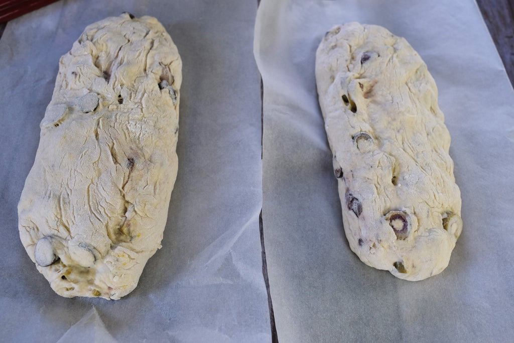 olive bread loafs