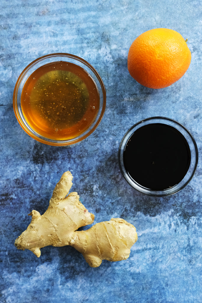 ingredients for gringer and orange glaze recipe