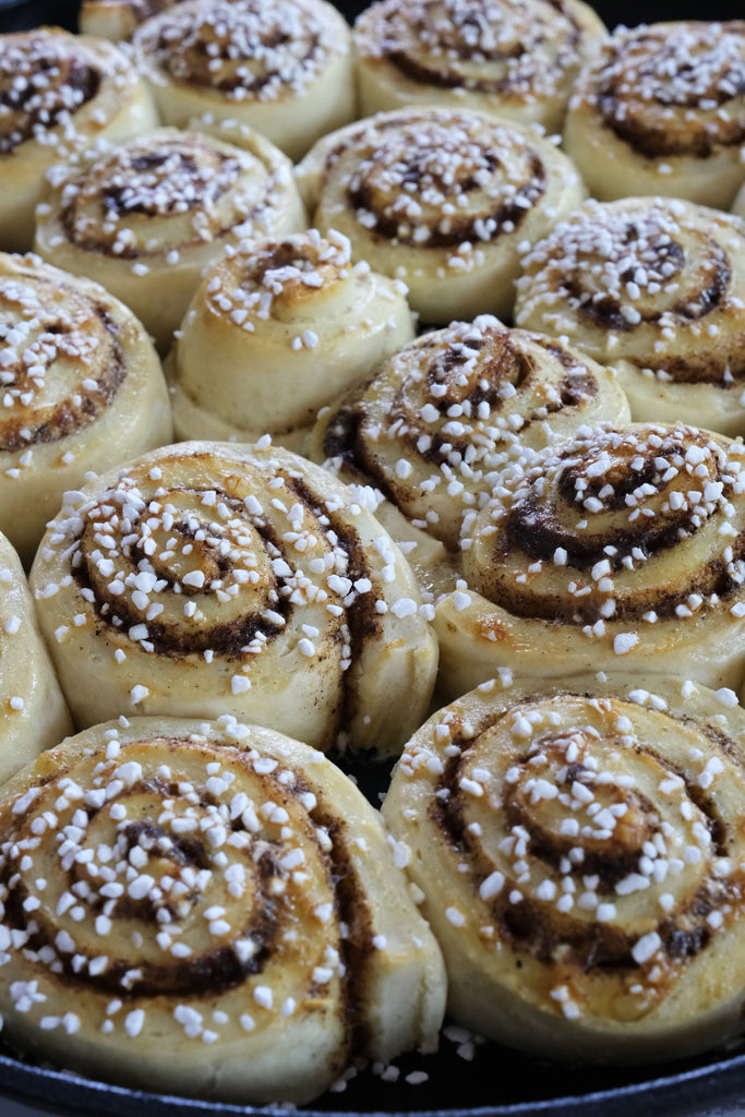 cinnamon rolls ready to be served