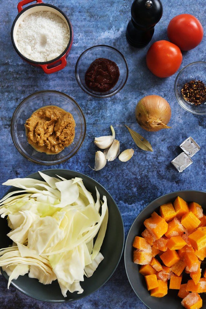 ingredients for Mafé with Butternut Squash recipe