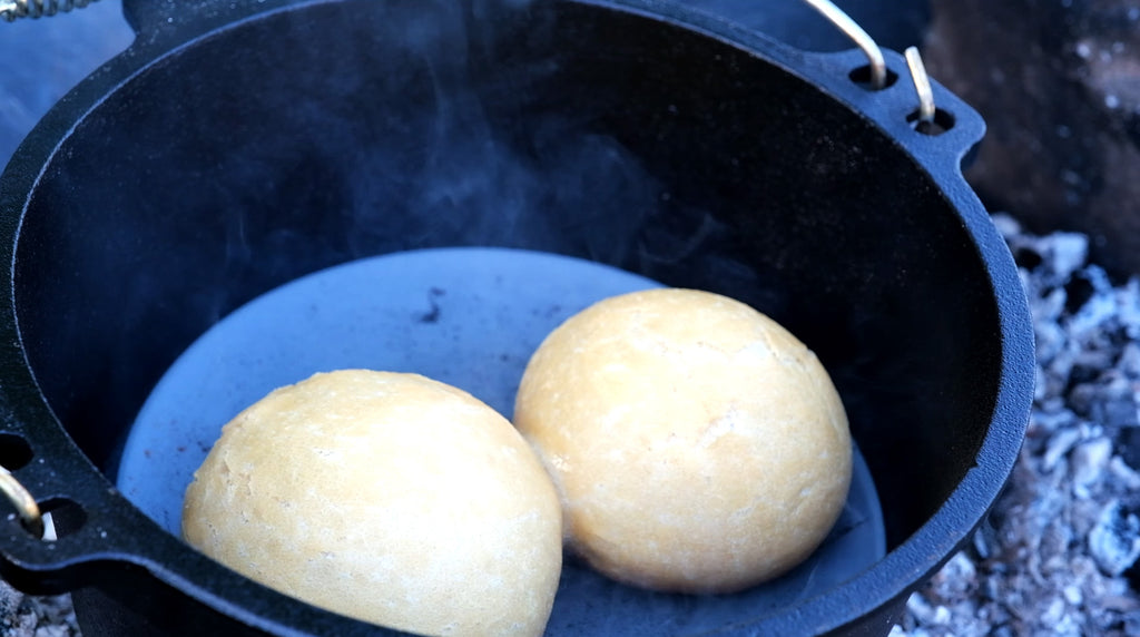 Outdoor Baked Bread in a Cast Iron Camp Dutch Oven – Crucible Cookware