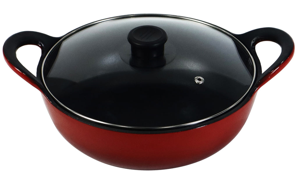 <tc>Crucible Cookware</tc> Εμαγιέ Μαντεμένιο πιάτο Balti