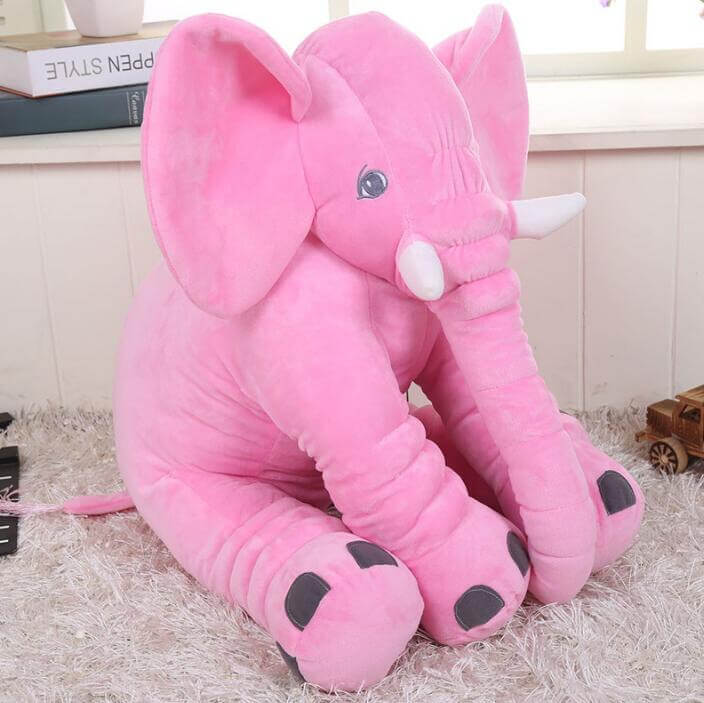 giant pink elephant stuffed animal