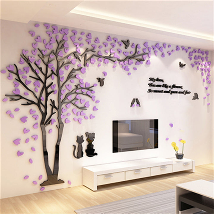 Creative Couple Tree 3d Wall Decor Sticker