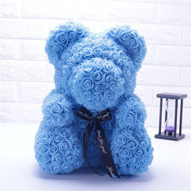 teddy bear with rose flower