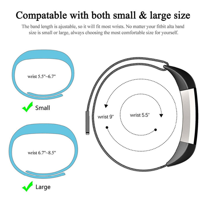 fitbit alta hr band size