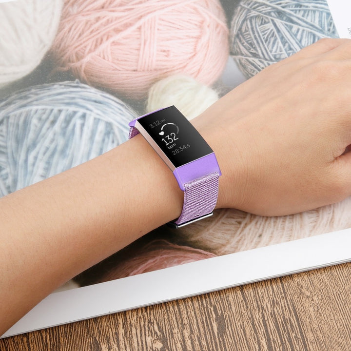 fitbit charge 3 purple woven band