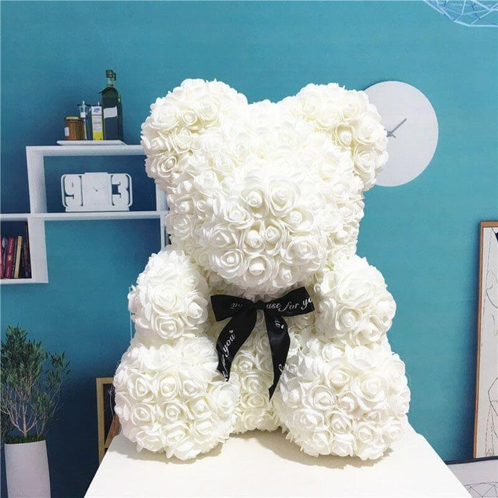 valentines rose teddy bear