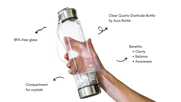 Clear Quartz Crystal Elixir by Aura Bottle
