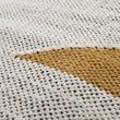 Raipuri cushion cover, natural white & mustard & black, 100% cotton |High quality homewares