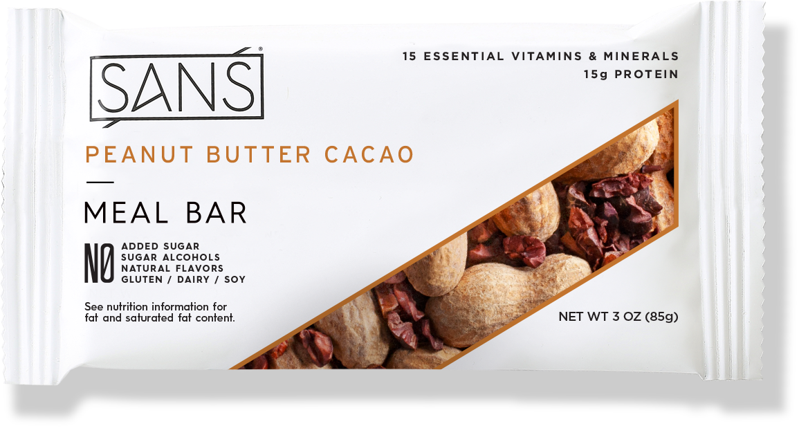 Recharge - Peanut Butter Cacao - 6 Pack - SANS Meal Bar product image