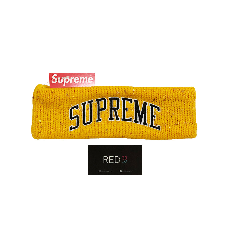 supreme new era sequin arc logo headband